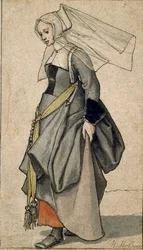 Figure of a Young Englishwoman in Contemporary Dress