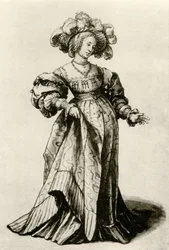 Young Basle Lady with a Plumed Hat