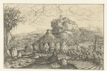 Landscape with Castle on a Mountain