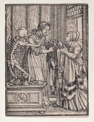 The Countess, from The Dance of Death, ca. 1526, published 1538