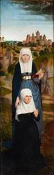 Praying Donor with Saints