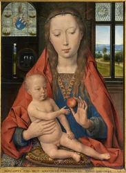 Diptych of Maarten van Nieuwenhove (detail)