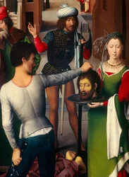 Detail of the left panel of the Triptych of Saint John the Baptist and Saint John the Evangelist