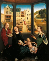 Madonna and Child in a Garden