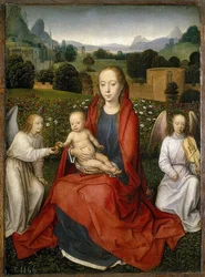 Madonna with Child and Two Angels