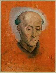 Study for the Head of Saint Benedict Painted for the Altar of the Morel Family of Bruges