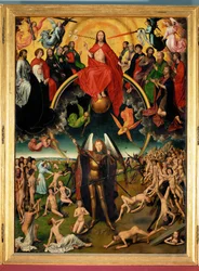 Triptych with the Last Judgement, Center Panel: Judgement and Weighing of Souls