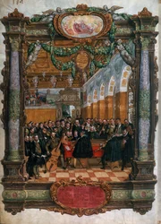 Orlando di Lasso in concert for the Duke Albrecht V of Bavaria at the Munich court