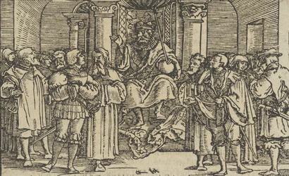 Representatives of Athens and Corinth at the Court of Archidamas, King of Sparta, 1533