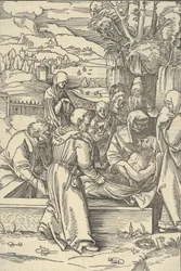 The Entombment, from Speculum passionis domini nostri Ihesu Christi