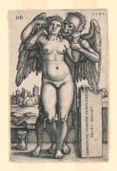 Death and the Standing Nude Woman