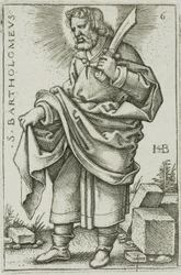 St. Bartholomew, plate 6 from The Twelve Apostles