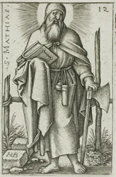 St. Matthias, Plate 12 from The Twelve Apostles