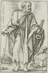 St. Peter, plate 1 from The Twelve Apostles