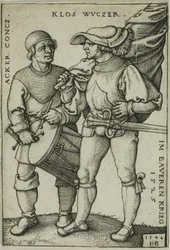 Standard-Bearer and Drummer
