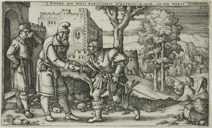 The Departure of the Prodigal Son, plate one from The History of the Prodigal Son