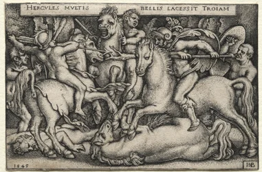 The Labors of Hercules: Hercules Conquering Troy, 1545