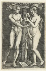 Temptation of Adam and Eve in Paradise