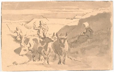A Herd of Oxen in a Hollow Way