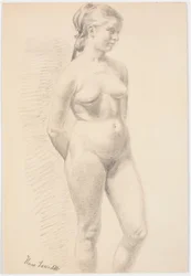 Standing female model