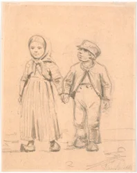 Two Peasant Children