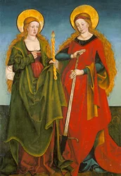 Saints Genevieve and Lucy - Inzigkofen Altar