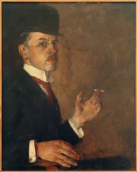 Self-Portrait with Cigarette