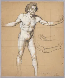 Male Nude - Study for the Figure of Siegfried