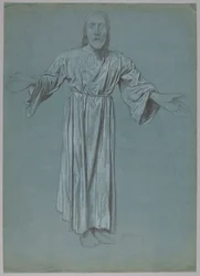 Christ with Outstretched Arms (recto and verso)