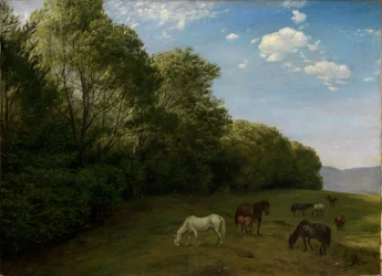 Landscape with Grazing Horses