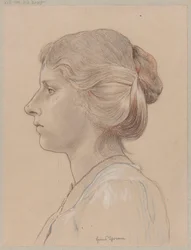Bust of a Young Woman in Profile