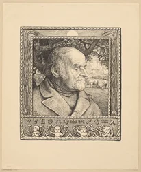 Portrait of a Man Against a Plough