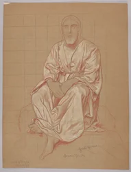 Seated Christ, verso: Repetition of the Same Figure