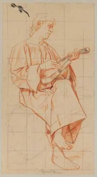 Seated Man with a Violin