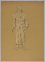 Study of the figure of Christ (recto and verso)