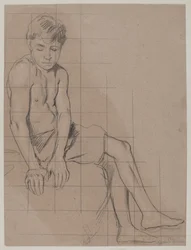 Study of a Seated Boy