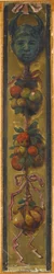 Wall Frieze from the Music Room of the Pringsheim House, Munich: Horned Mask with Three Bundles of Apples and Pears. Left of Inv.-No. 1920