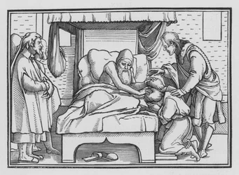 Jacob Blesses Joseph and His Two Sons