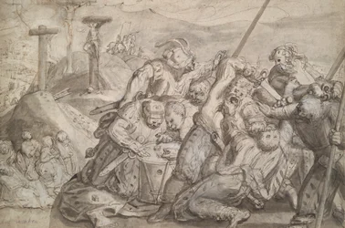 Soldiers Gambling for the Robe of Christ