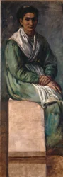 Woman on the Stairs. Study for the Frescoes in the Zoological Station in Naples