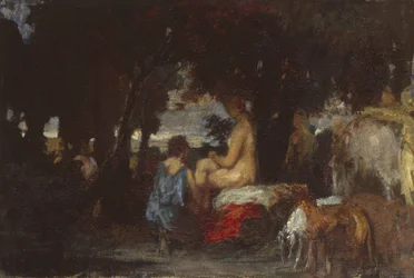 The Bath of Diana, a Study for The Repose of Diana, 1863