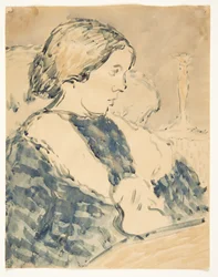 Portrait of a Seated Woman Facing Right