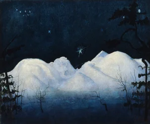 Winter Nights in the Mountains