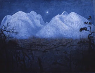 Winter nights in the mountains