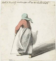 Walking Woman, from Behind
