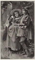 Ganymede and Aliena were strangely surprised to find the name of Rosalind carved on the trees?