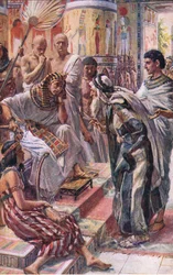 Jacob Before Pharaoh (Illustration from Pictures That Teach The Crown Series, 1920)