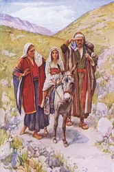 The return from Egypt, illustration from Harold Copping Pictures: The Crown Series, c.1920s