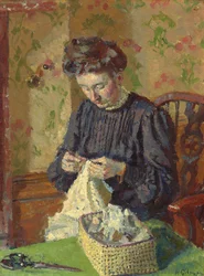 Woman Sewing