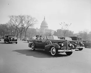 The Cuban dictator Fulgencia Batista with US Army Chief of Staff Malin Craig in Washington DC